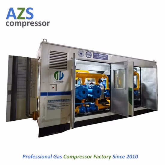 Compresor de pistón hidráulico de gas natural de venta caliente para estación de servicio con dispensador